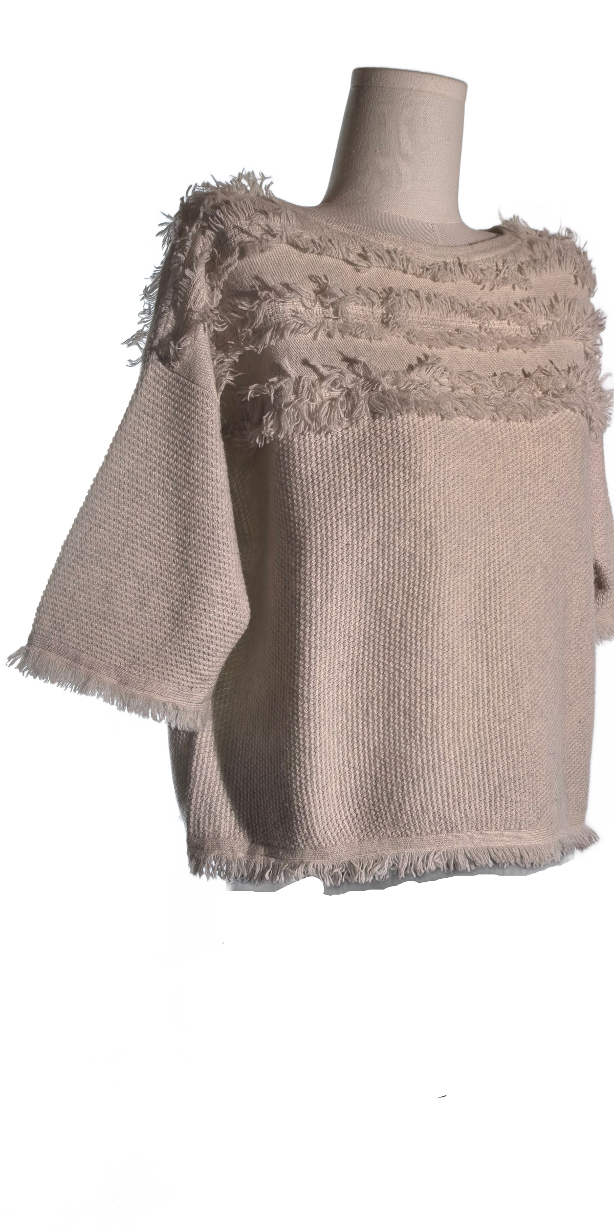 Bluza oversized din casmir gofrat - Club Monaco