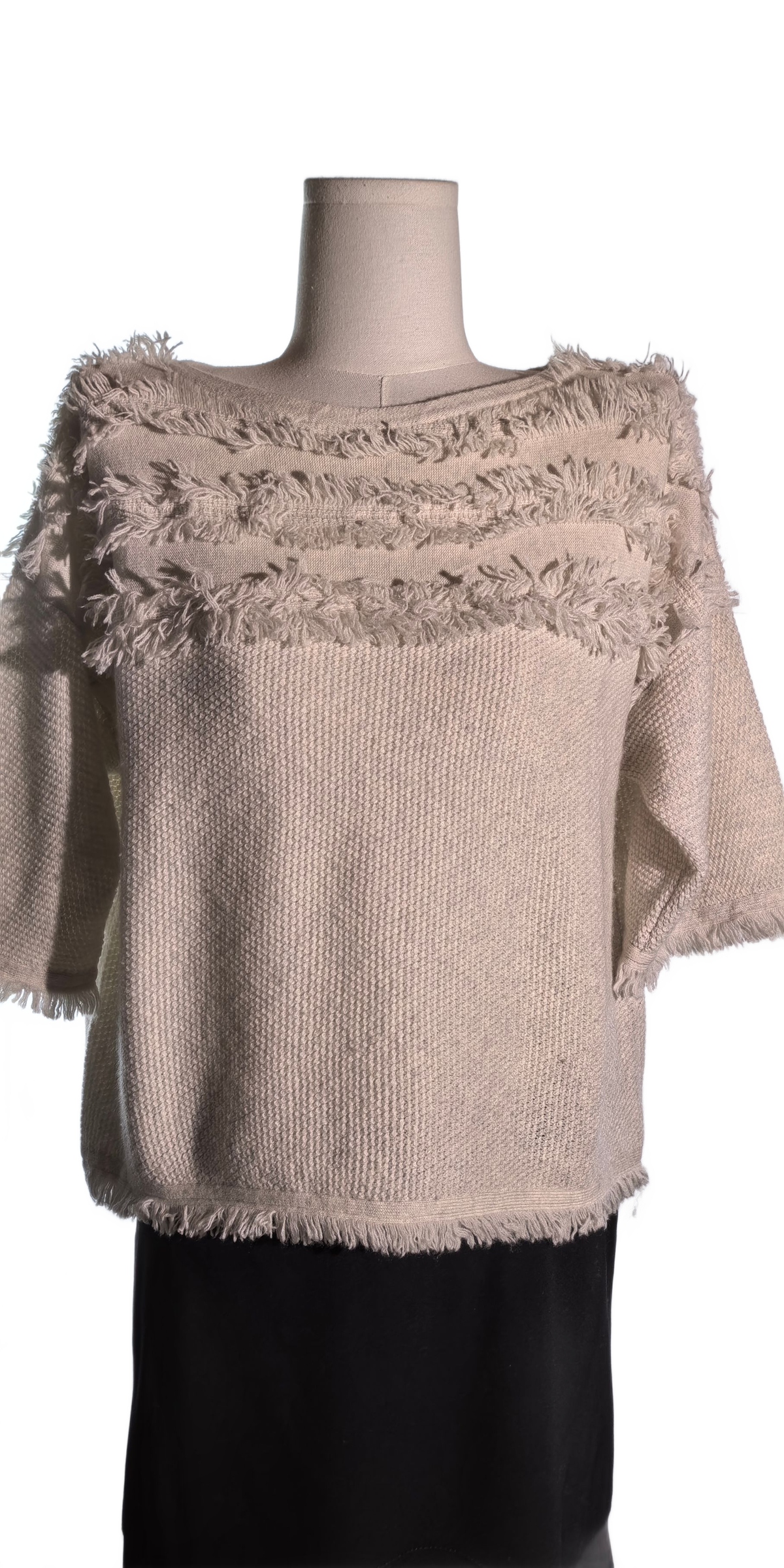 Bluza oversized din casmir gofrat - Club Monaco