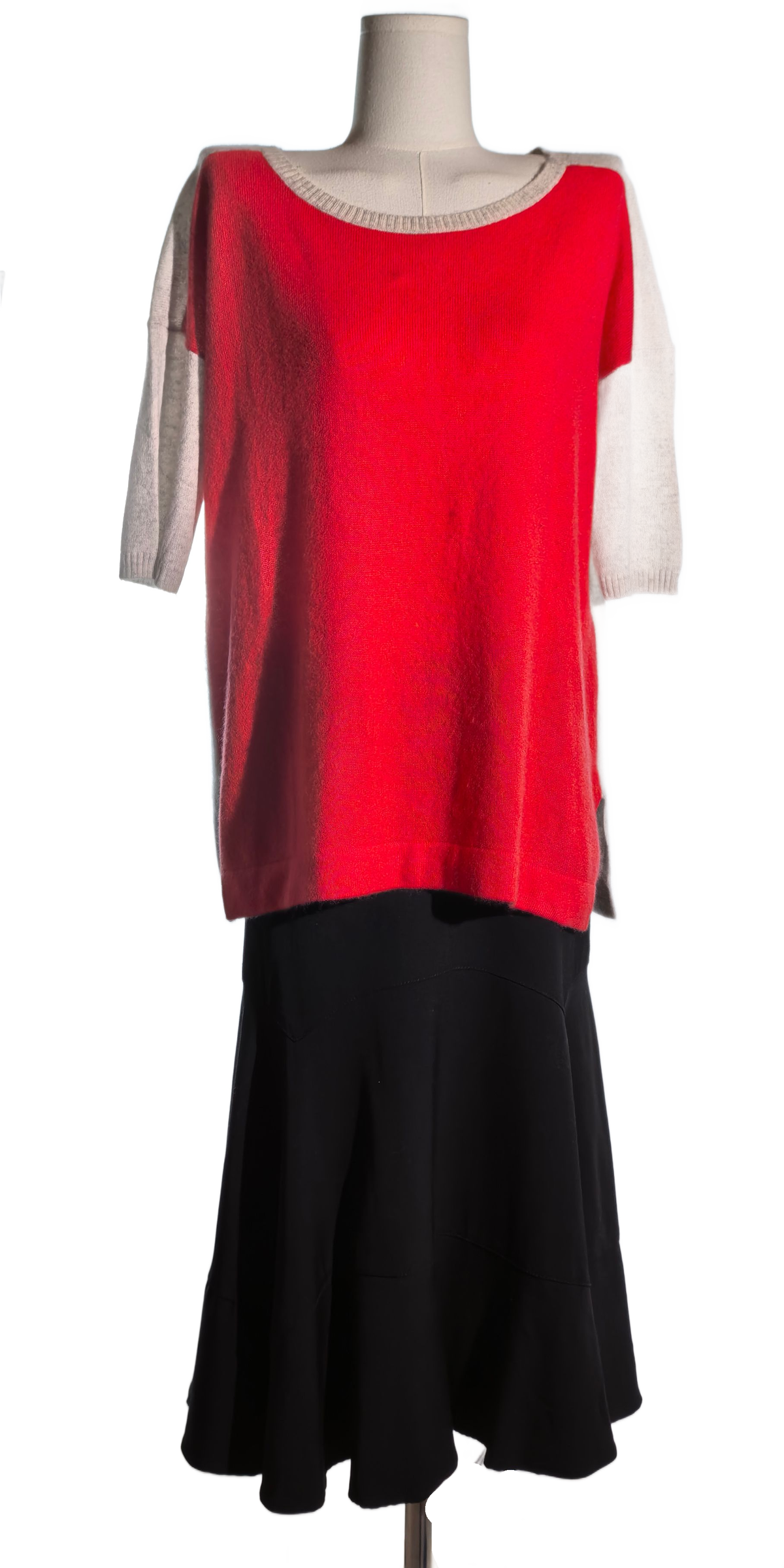 Bluza oversized din casmir - White + warren