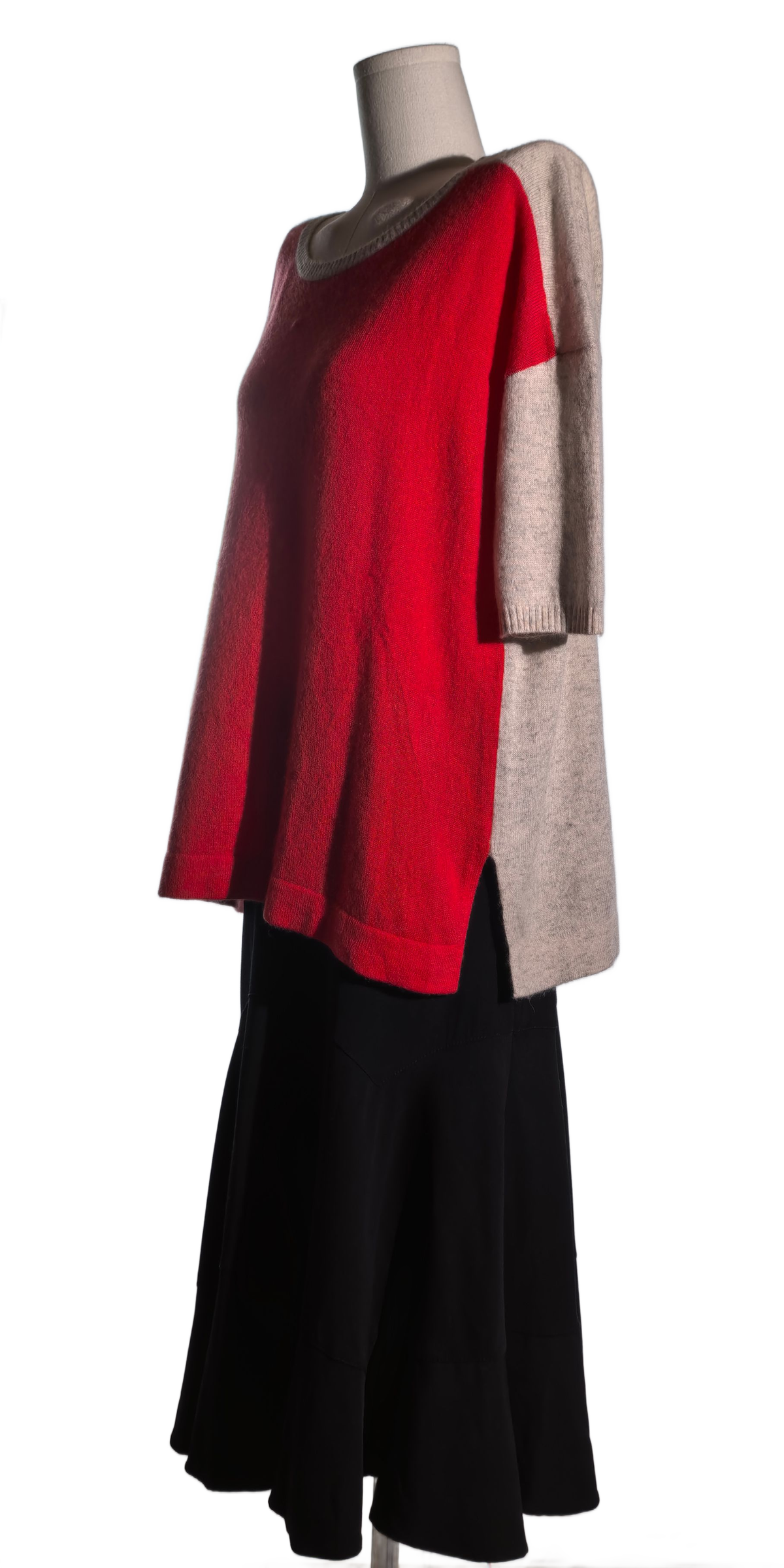 Bluza oversized din casmir - White + warren