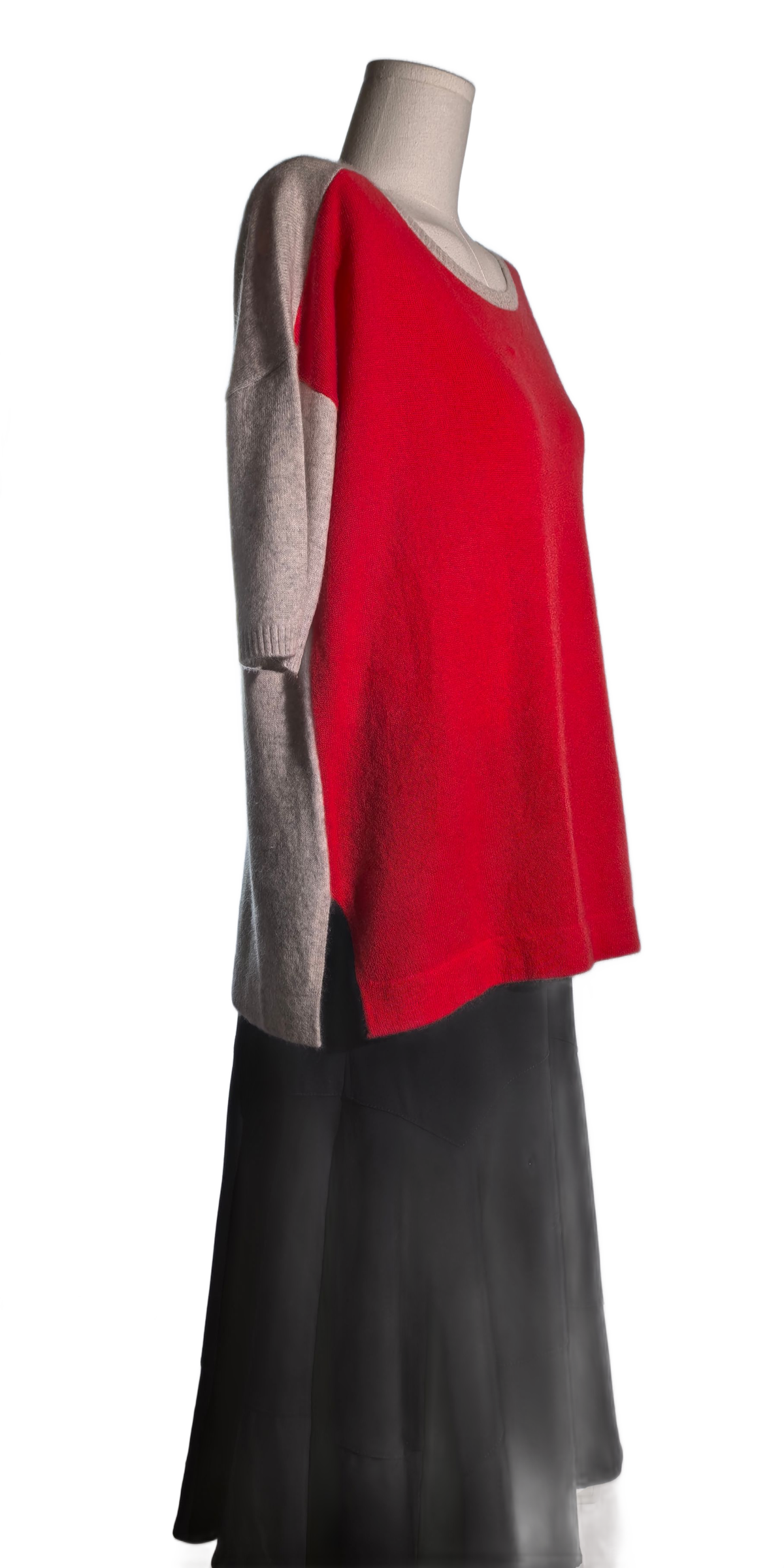 Bluza oversized din casmir - White + warren