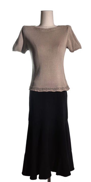 Tricou din bumbac tricotat  handmade