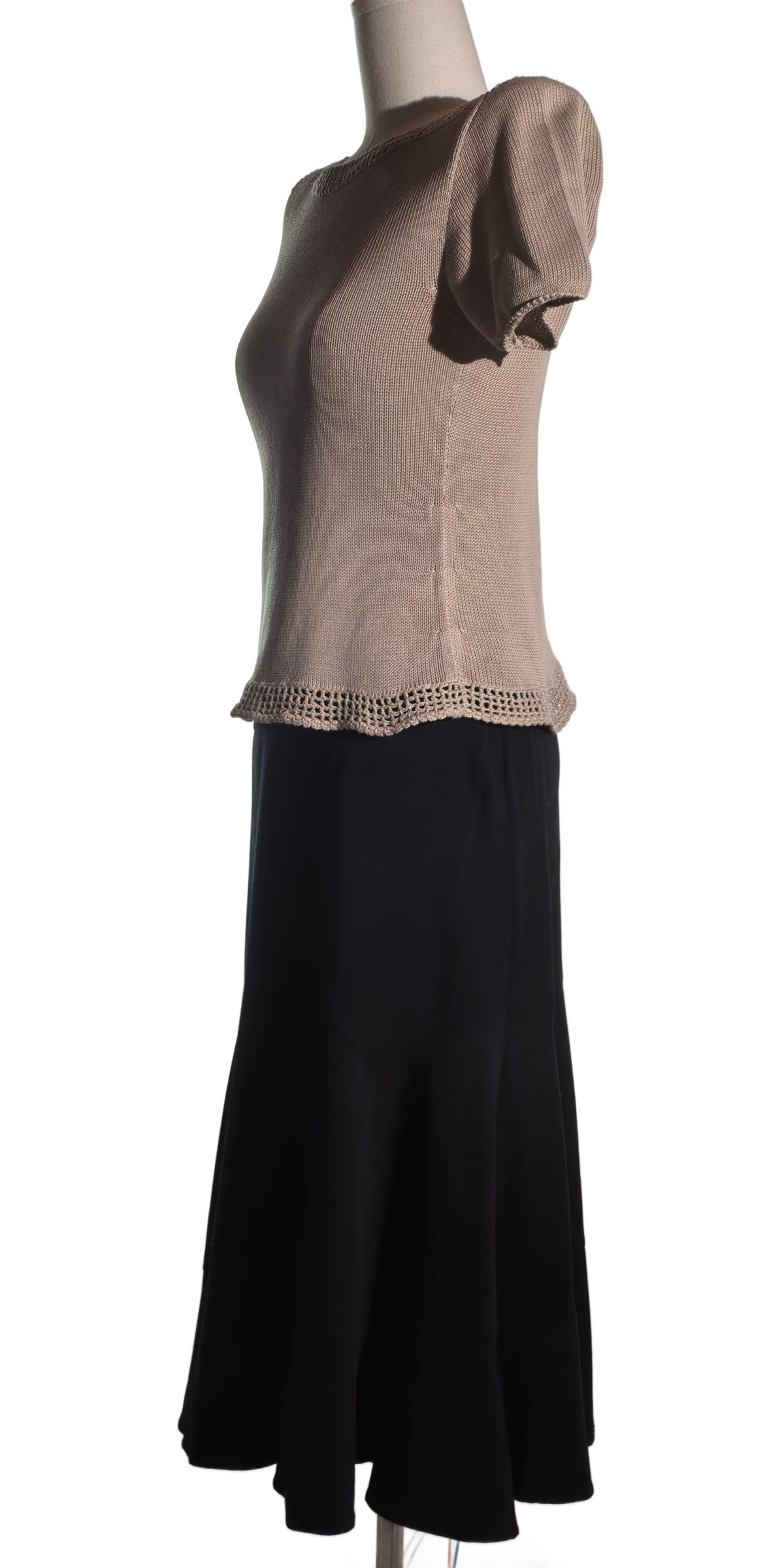 Tricou din bumbac tricotat  handmade