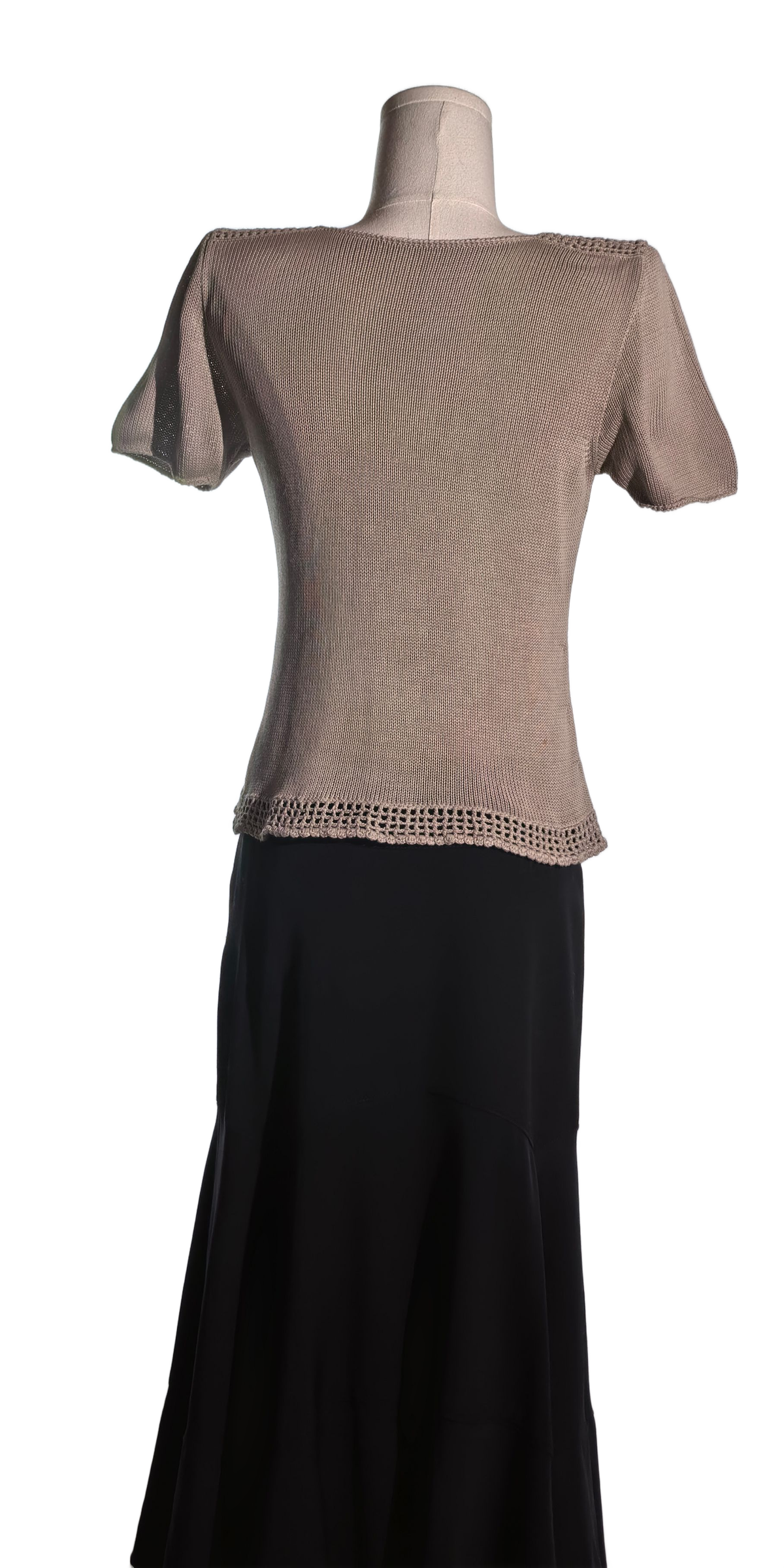Tricou din bumbac tricotat  handmade