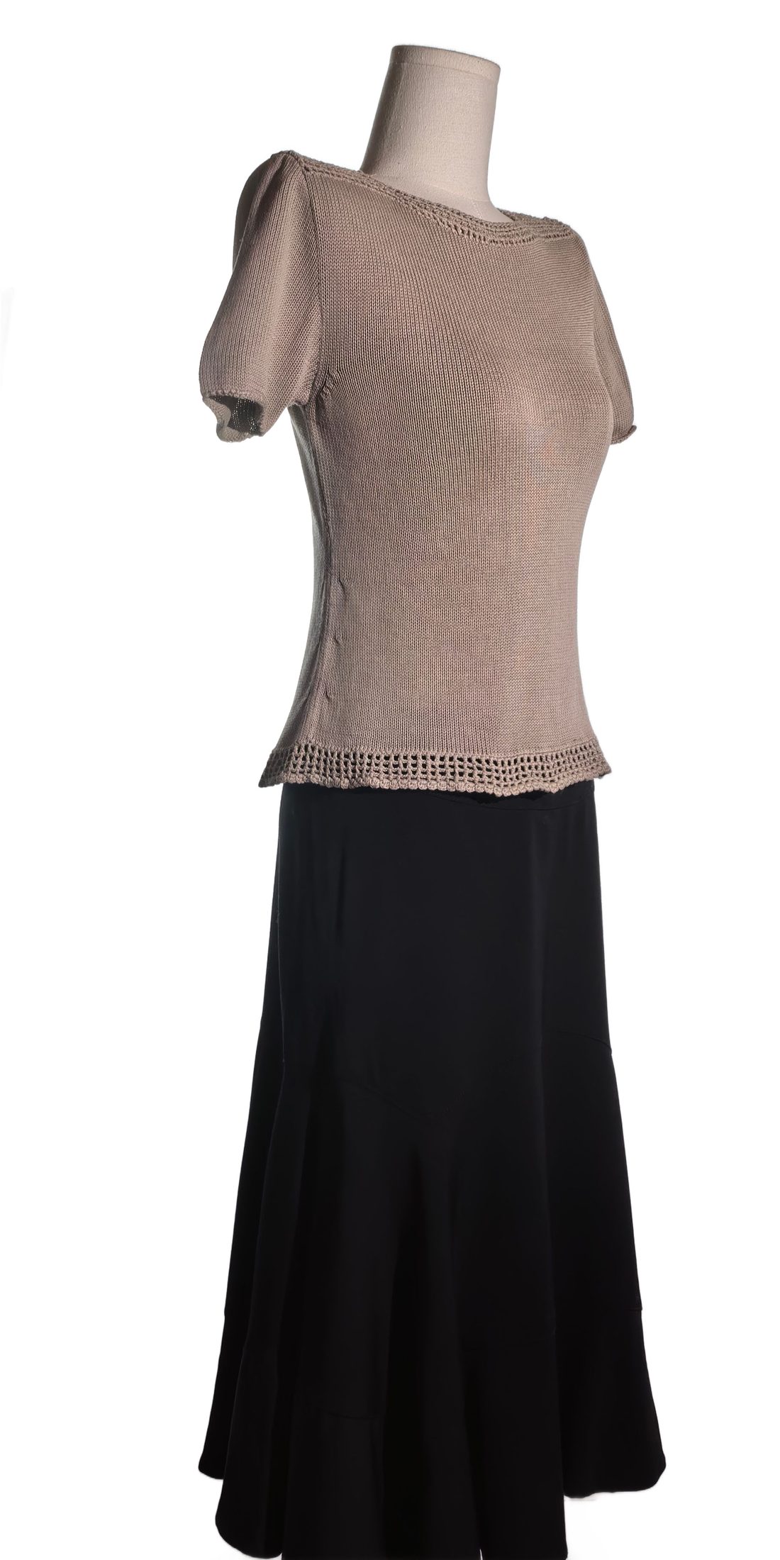 Tricou din bumbac tricotat  handmade