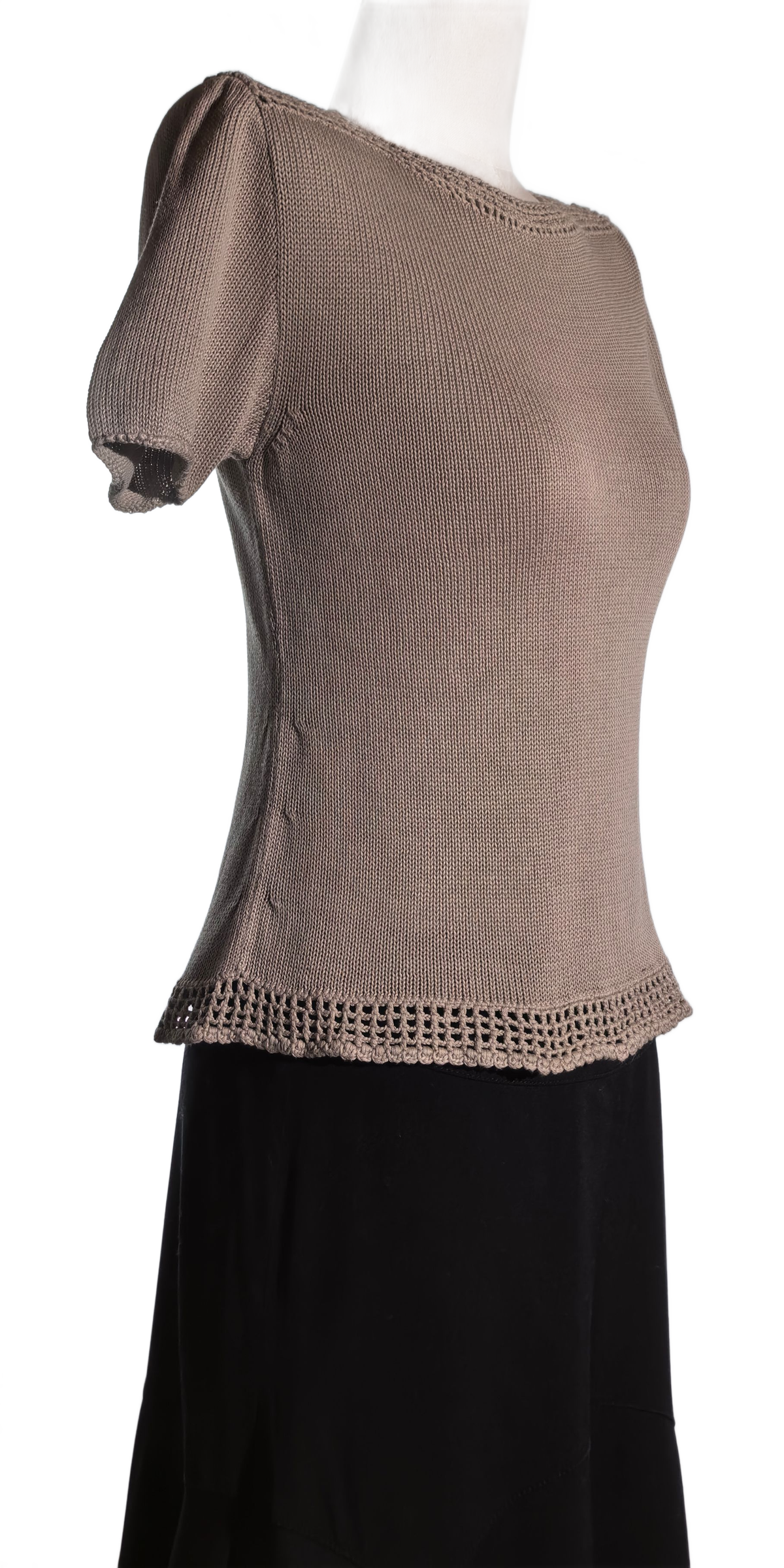 Tricou din bumbac tricotat  handmade