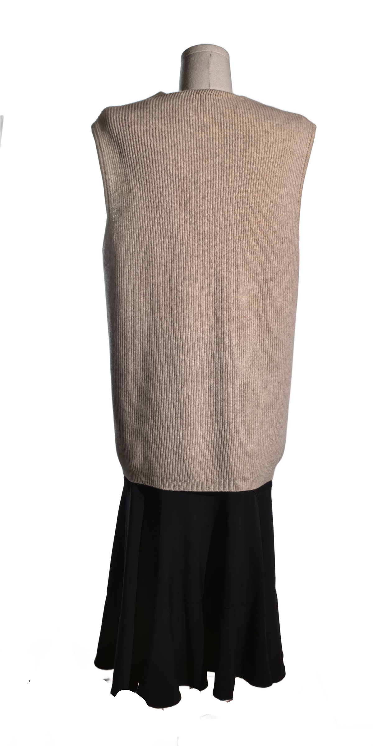 Vesta rib din lana - Sisley