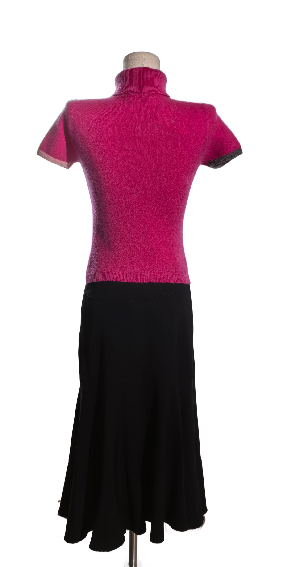 Bluza din casmir fara maneci - Rosa
