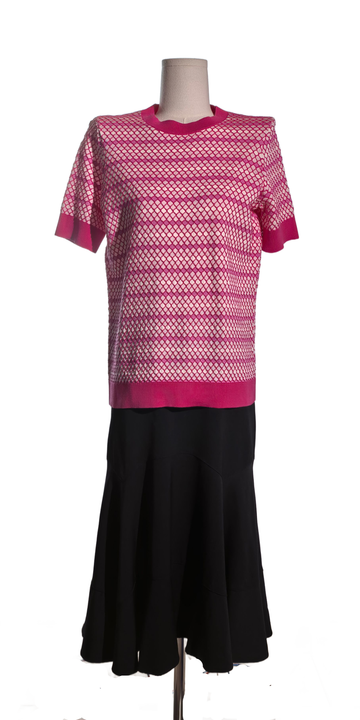 Bluza tricotata din bumbac gofrat - COS