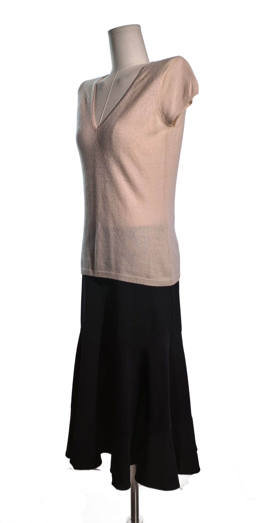 Bluza din casmir cu decoleteu "V" - Express Design