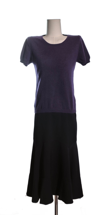 Bluza mov pruna din casmir - Blunauta