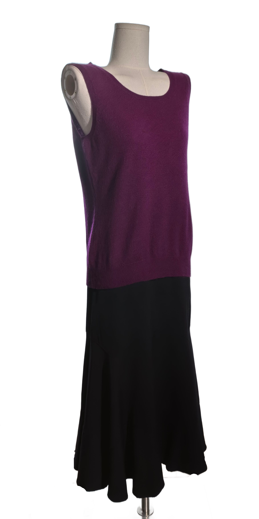 Bluza din casmir fara maneci - Charter Club Luxury