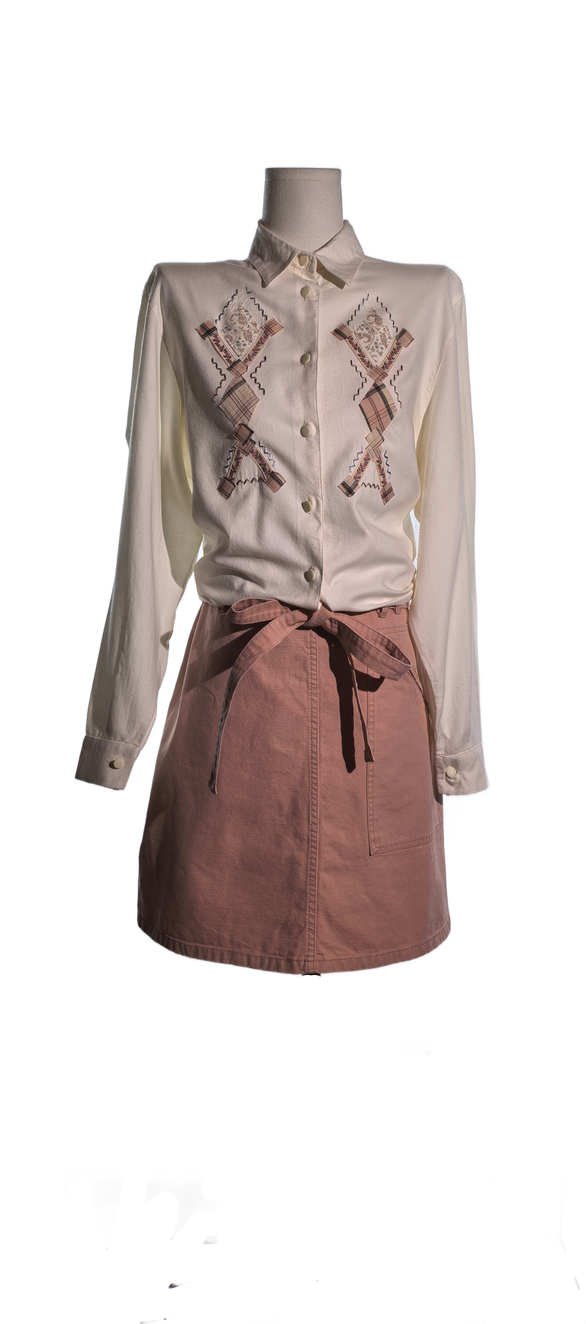 Fusta luxury din jeans de bumbac - Burberry