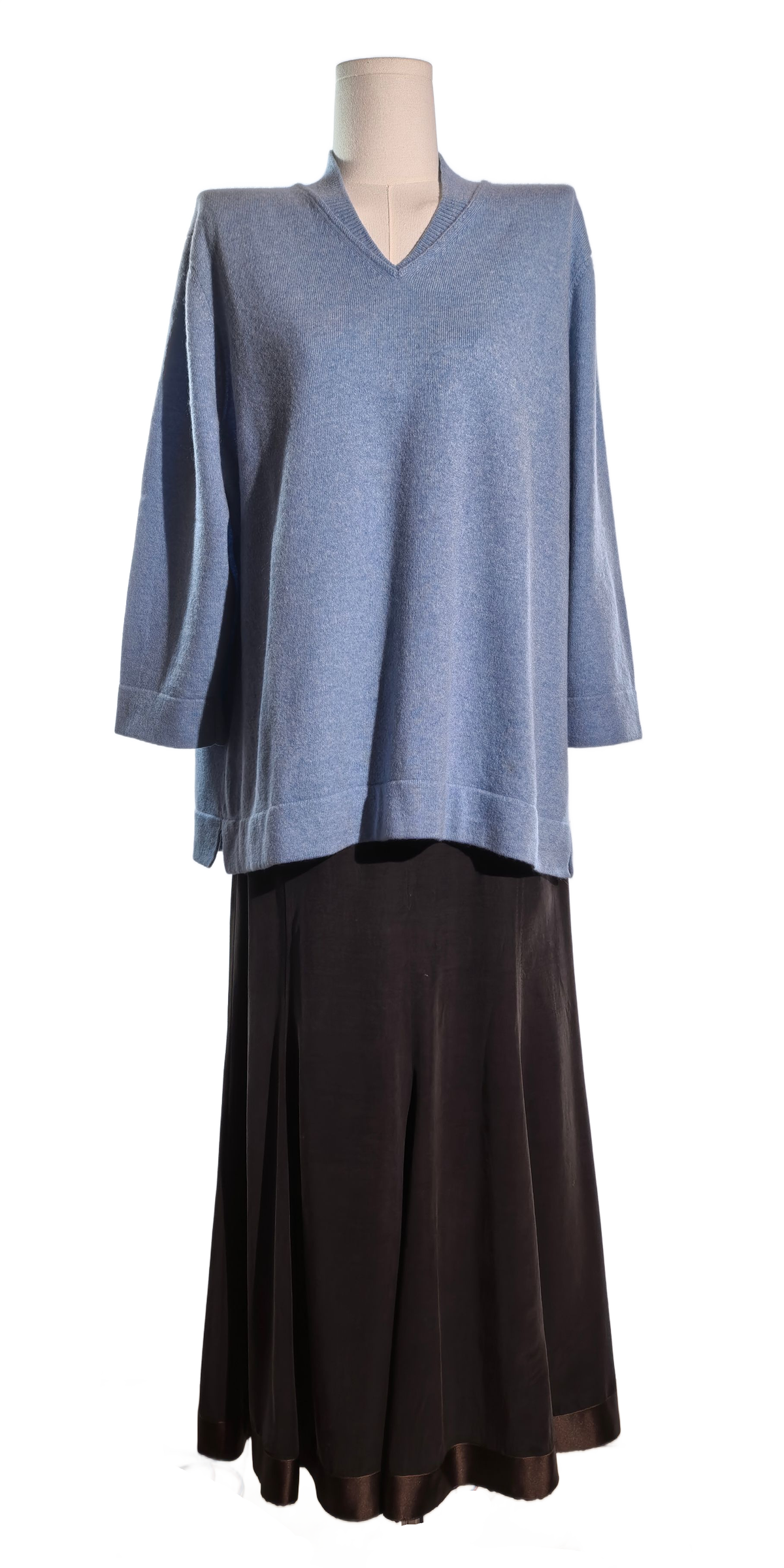 Pulover din casmir cu maneca 3/4 - Jones New York
