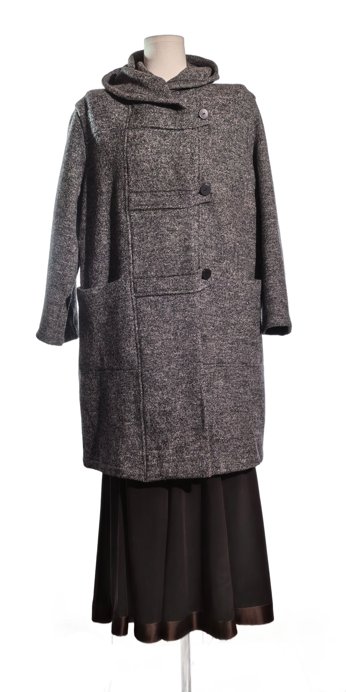 Palton  oversized din lana boucle - Lasca