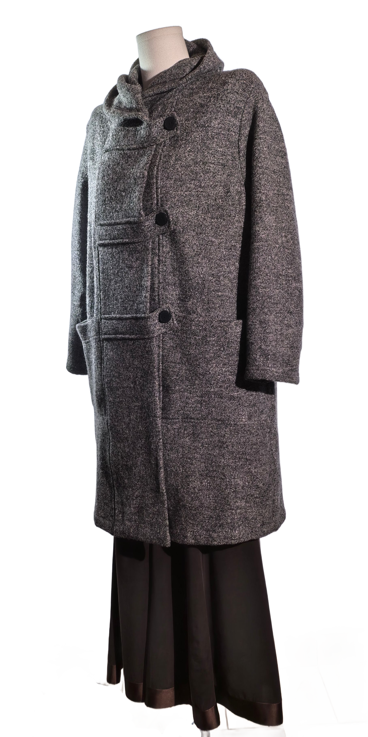 Palton  oversized din lana boucle - Lasca
