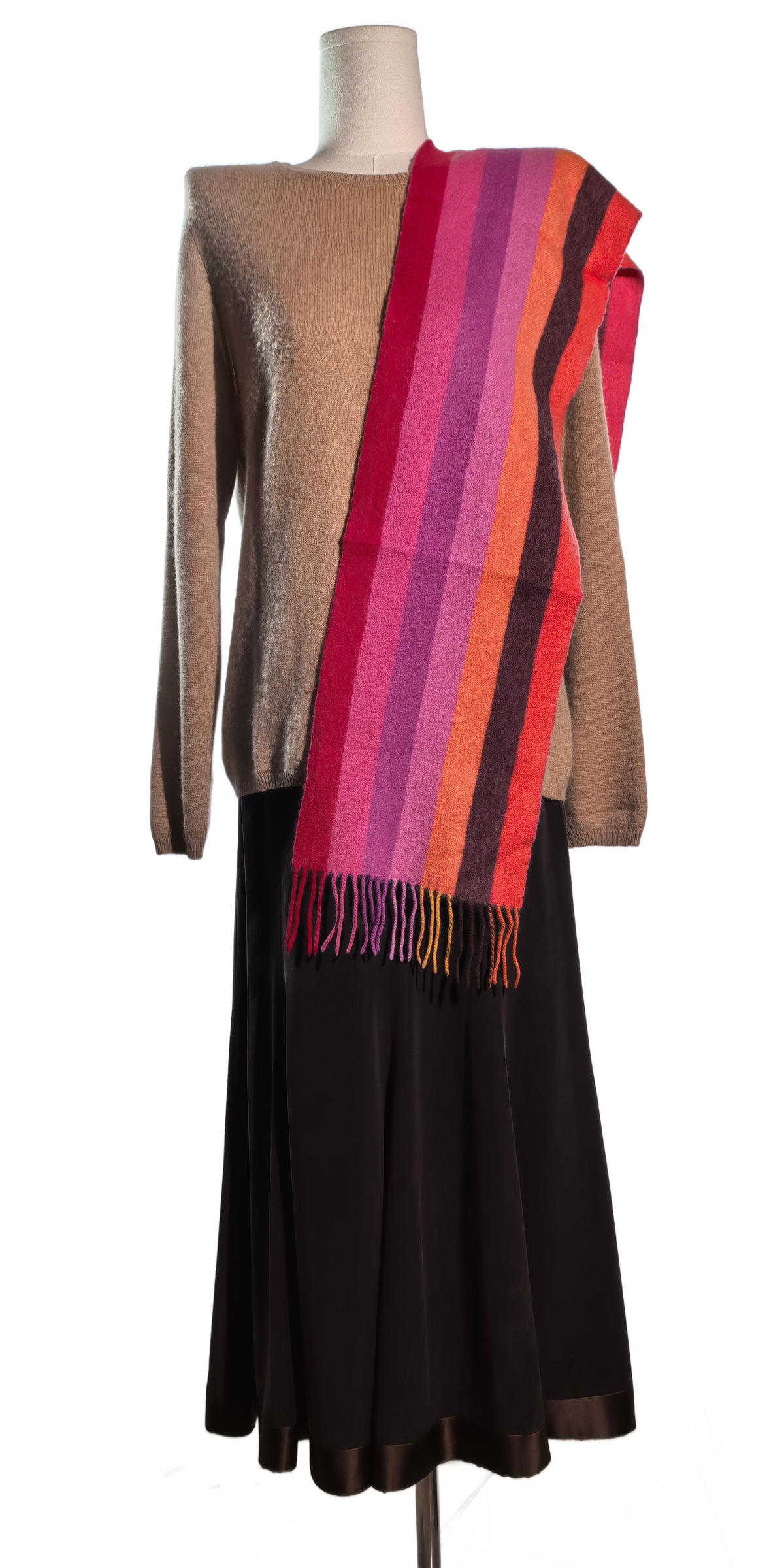 Fular multicolor din casmir