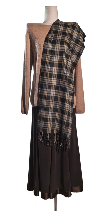 Fular tartan din casmir - Made in Italy