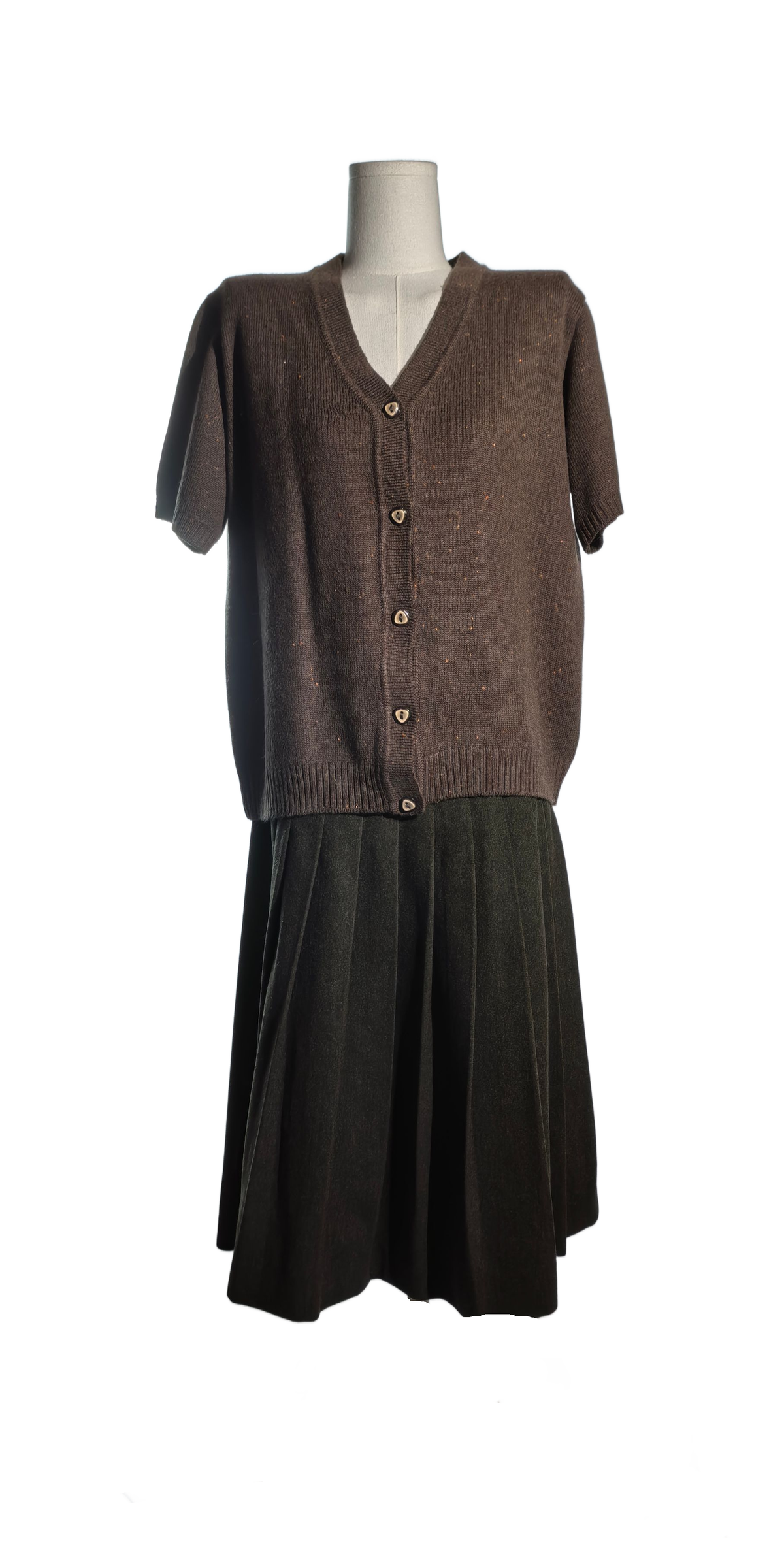 Bluza  din blend de lana cu maneca scurta