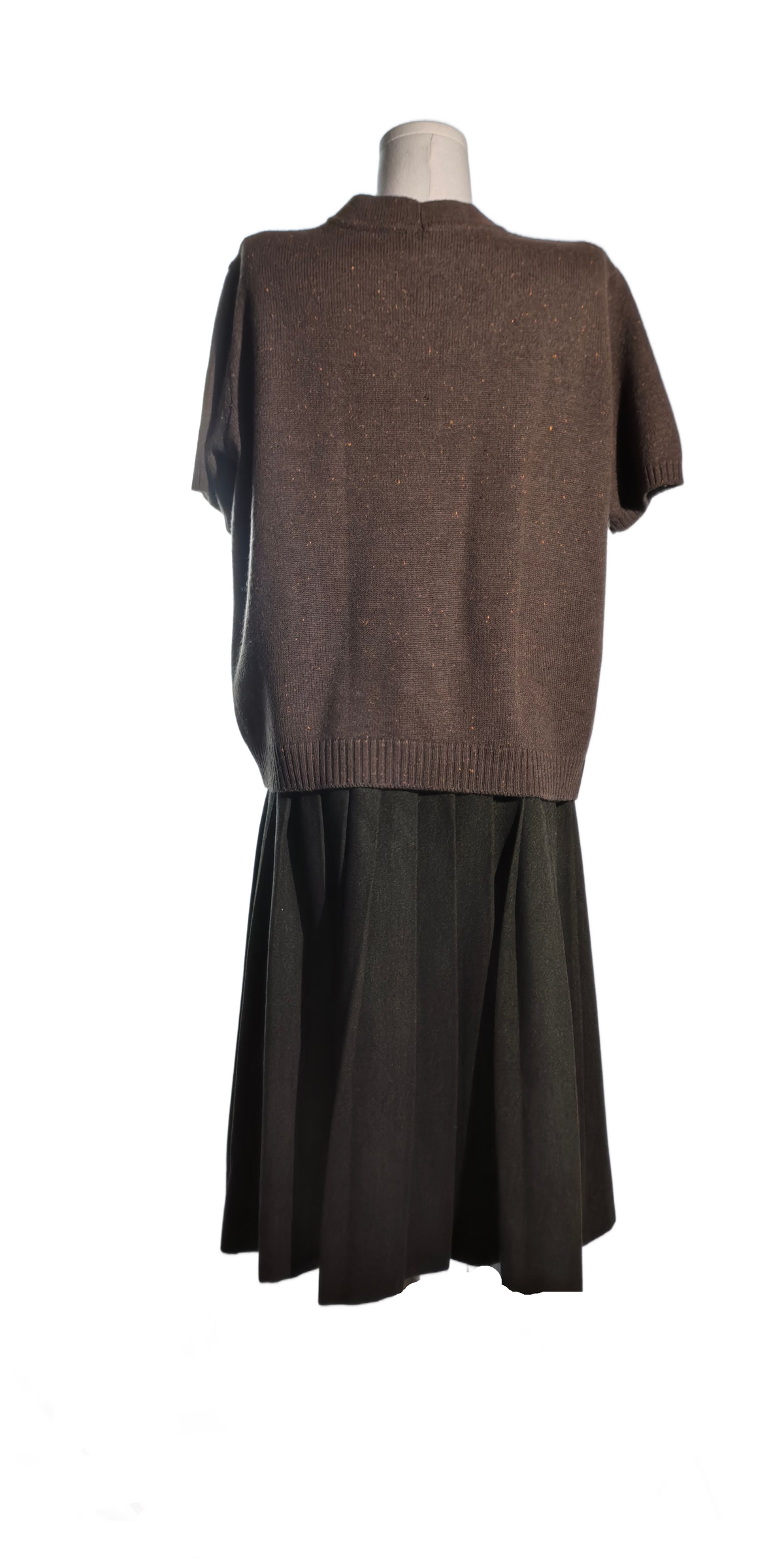 Bluza  din blend de lana cu maneca scurta