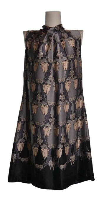Rochie cu spatele gol din matase naturala - Oasis