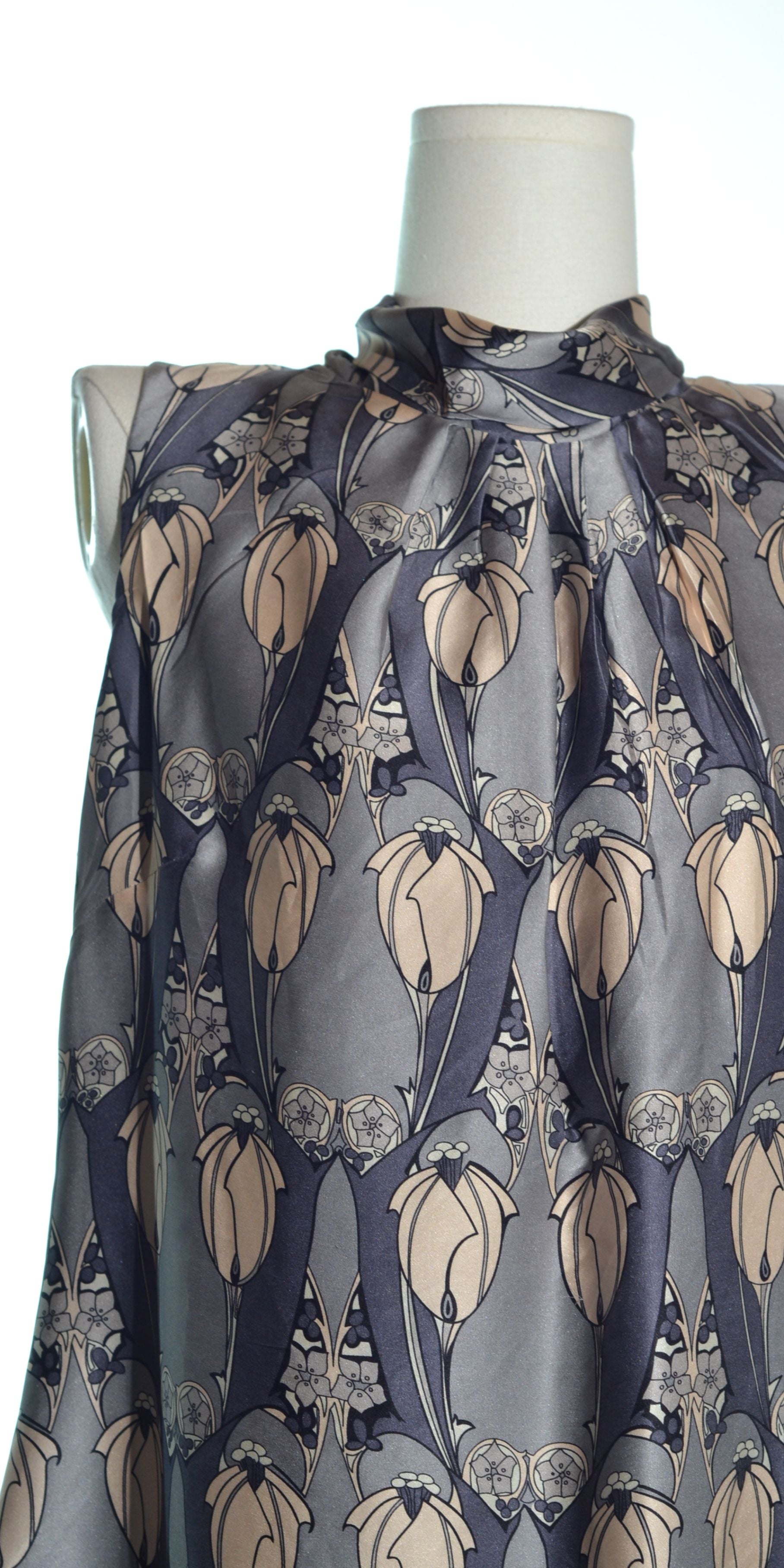 Rochie cu spatele gol din matase naturala - Oasis