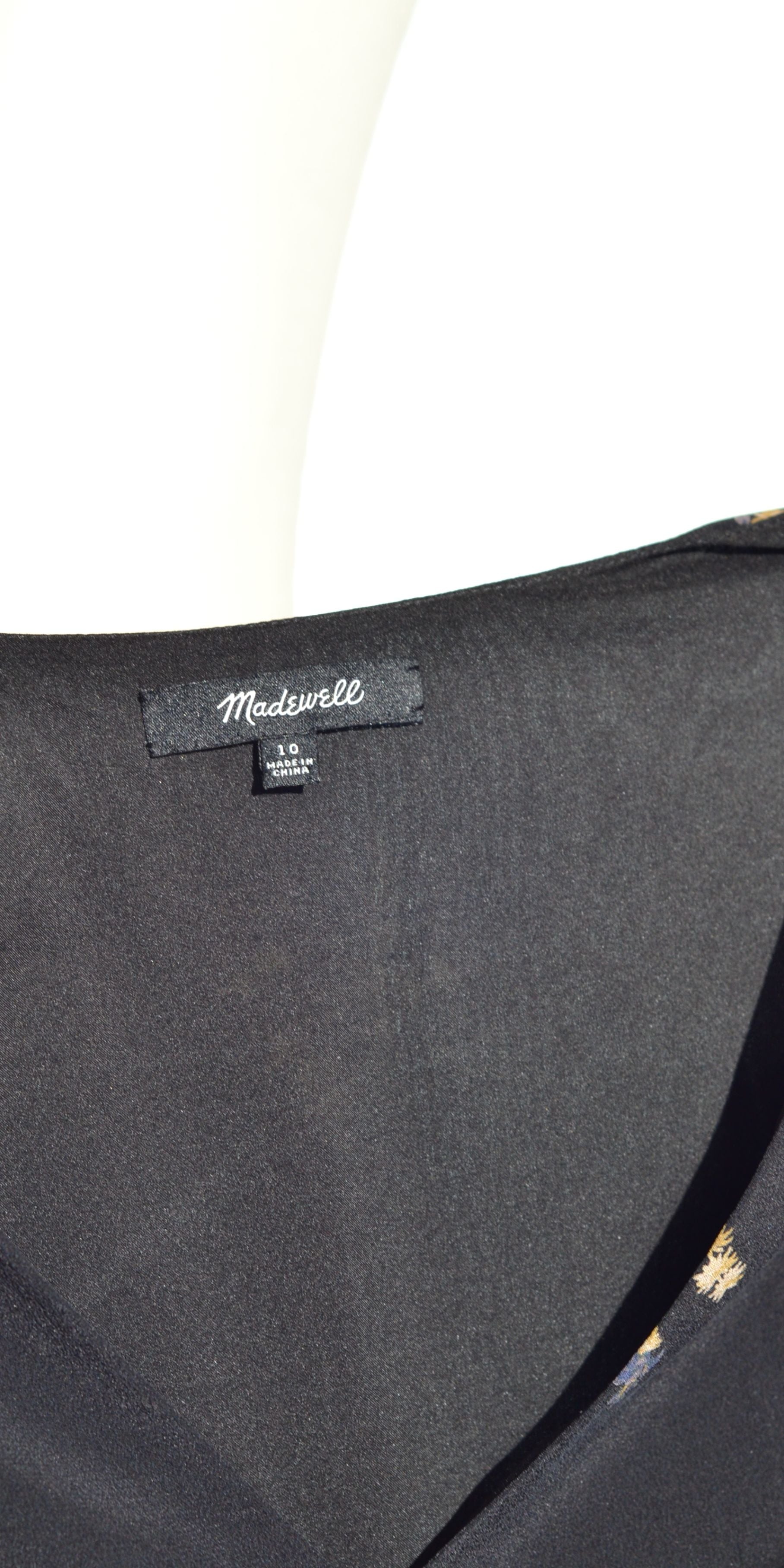 Rochie din matase naturala cu detalii - Madewell