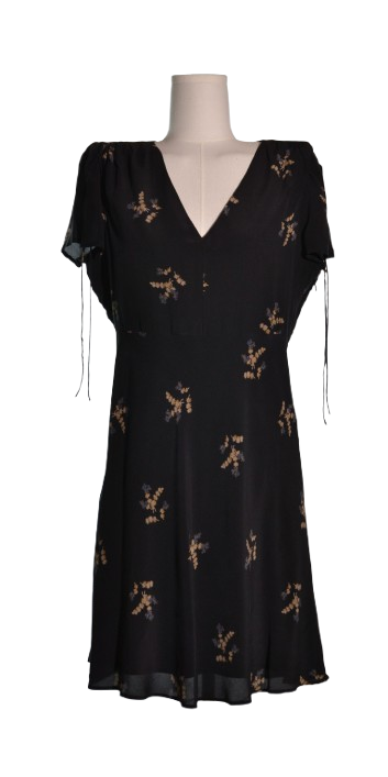 Rochie din matase naturala cu detalii - Madewell