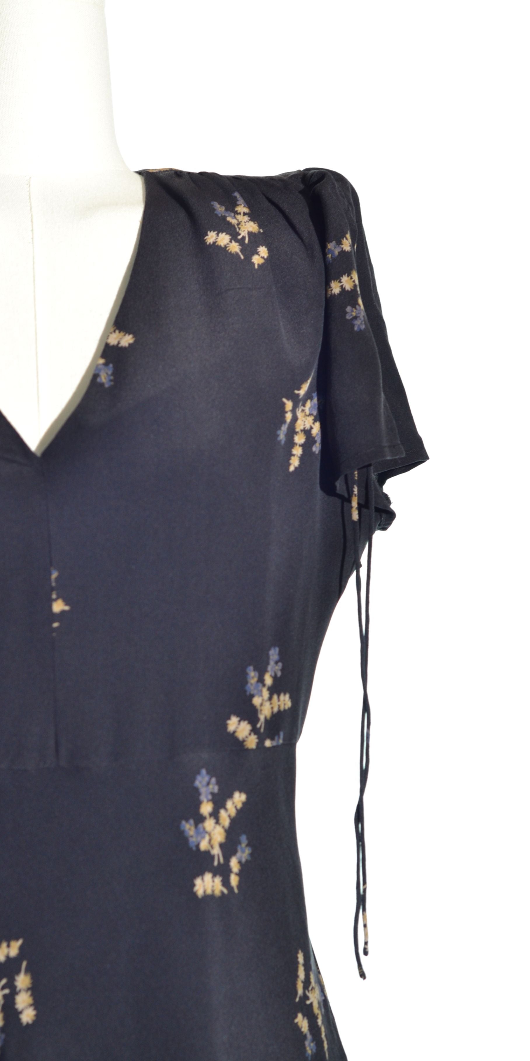 Rochie din matase naturala cu detalii - Madewell