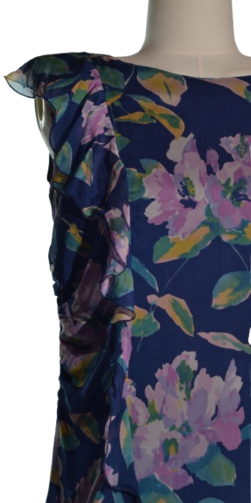 Rochie florala din matase naturala - Conbipel