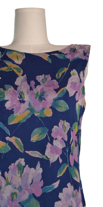 Rochie florala din matase naturala - Conbipel