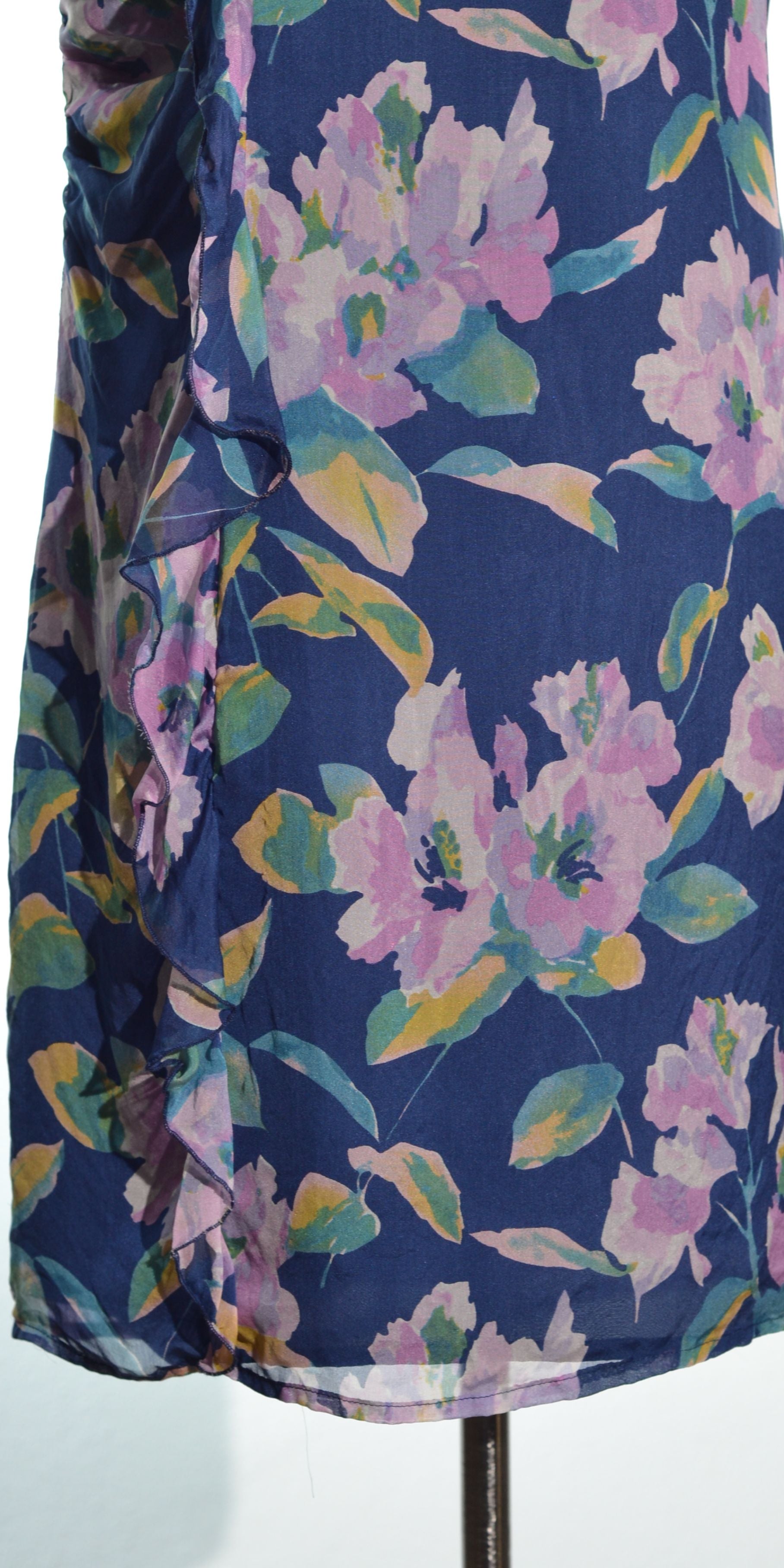 Rochie florala din matase naturala - Conbipel