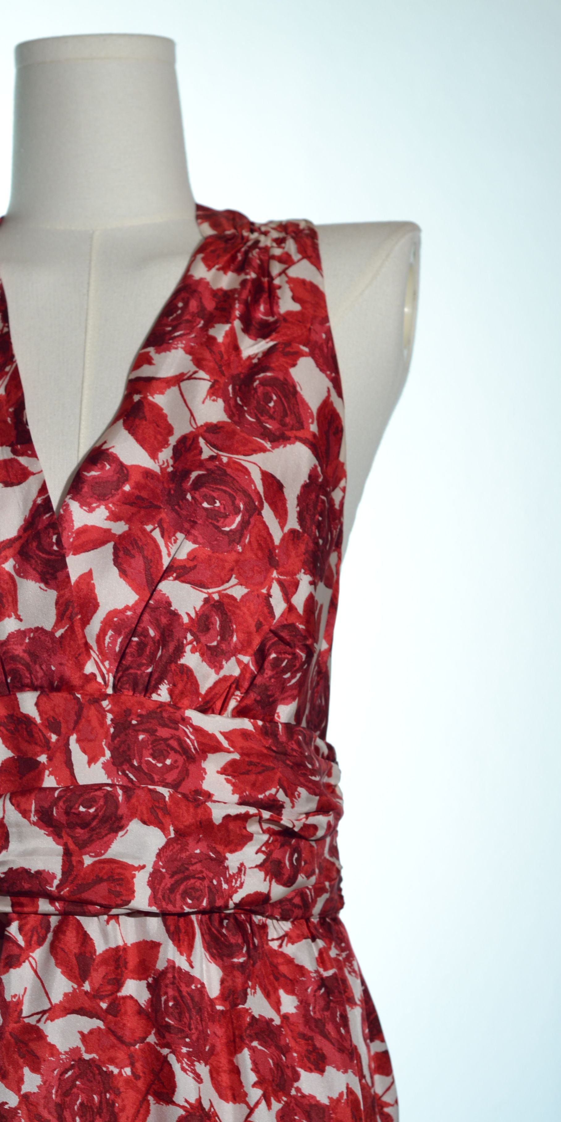 Rochie cu bretele in X din matase naturala - Forever
