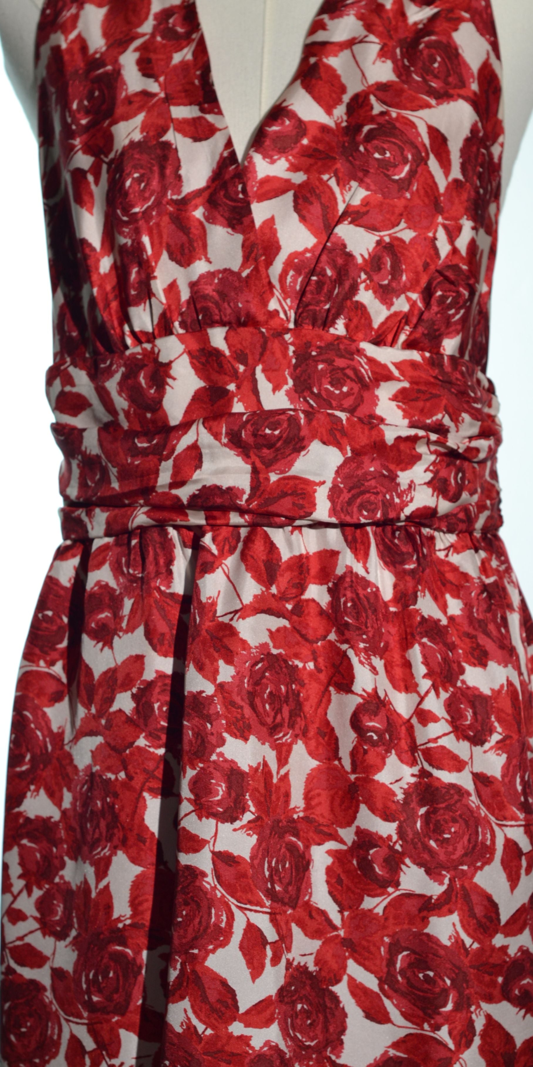 Rochie cu bretele in X din matase naturala - Forever