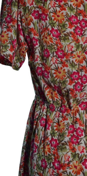 Rochie vintage handmade din matase naturala