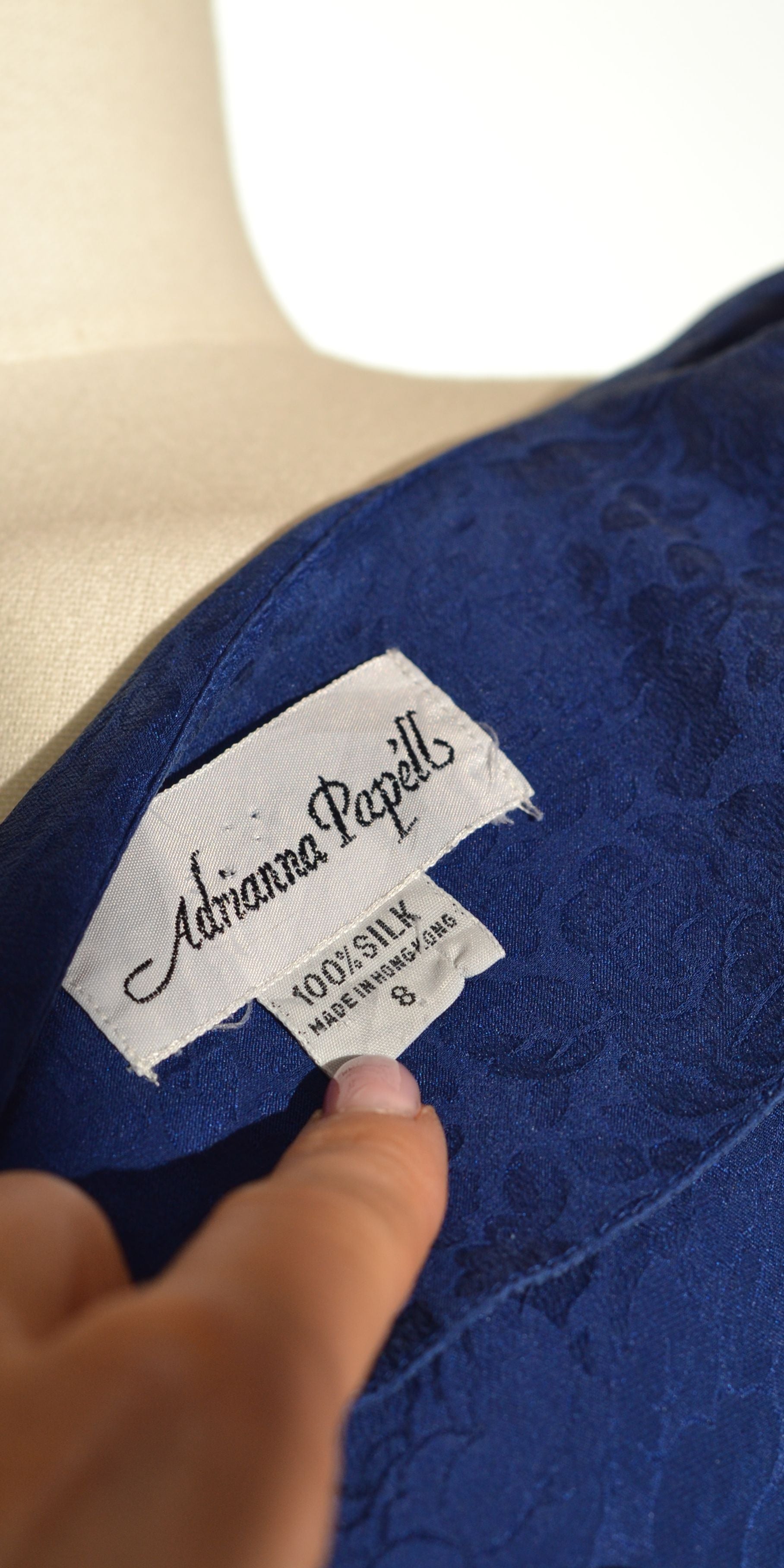 Rochie vintage din matase naturala - Adrianna Papell