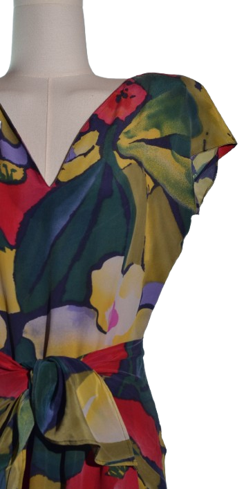 Rochie vintage din matase naturala