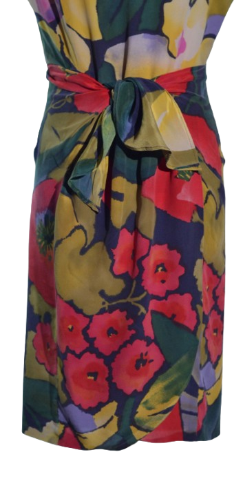 Rochie vintage din matase naturala