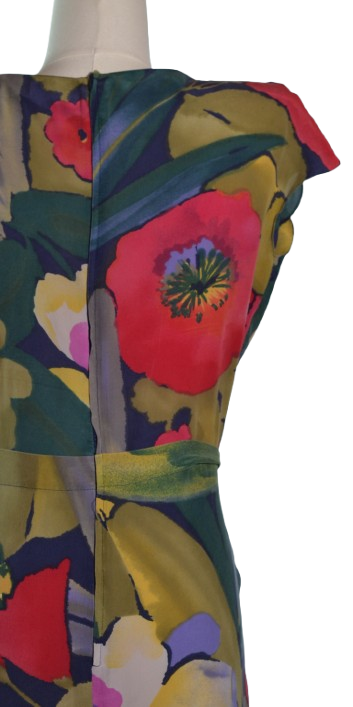 Rochie vintage din matase naturala