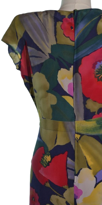Rochie vintage din matase naturala