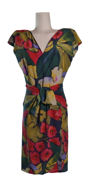 Rochie vintage din matase naturala