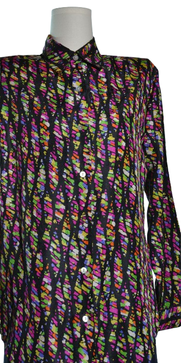 Camasa multicolora din matase plina - R. Arnold