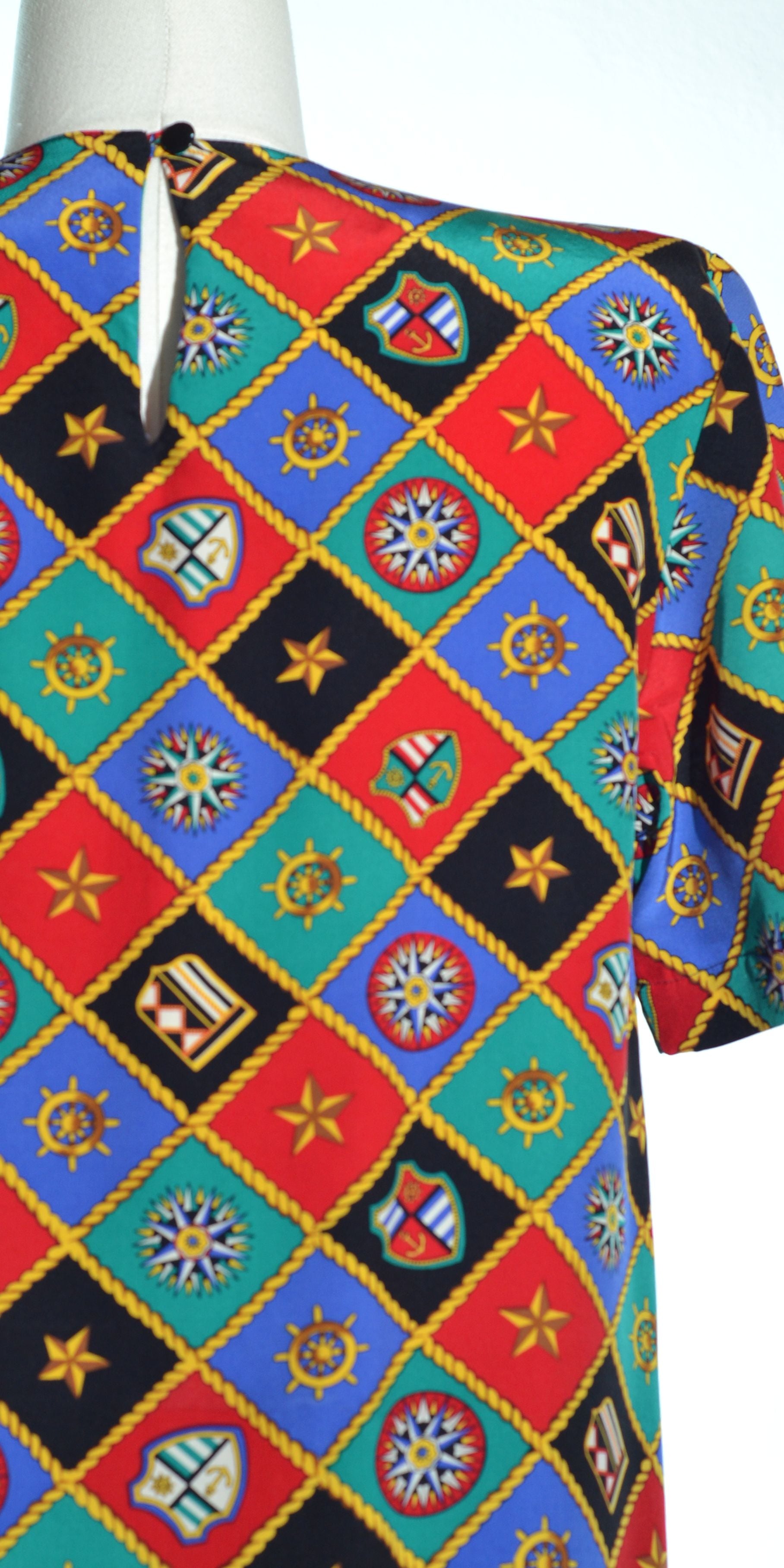 Tricou cu imprimeu geometric din matase naturala - Talbots