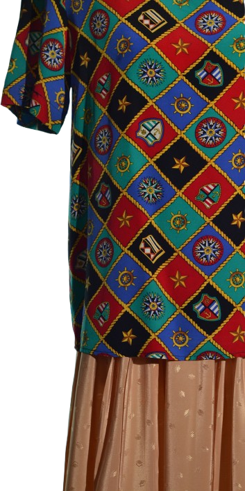 Tricou cu imprimeu geometric din matase naturala - Talbots