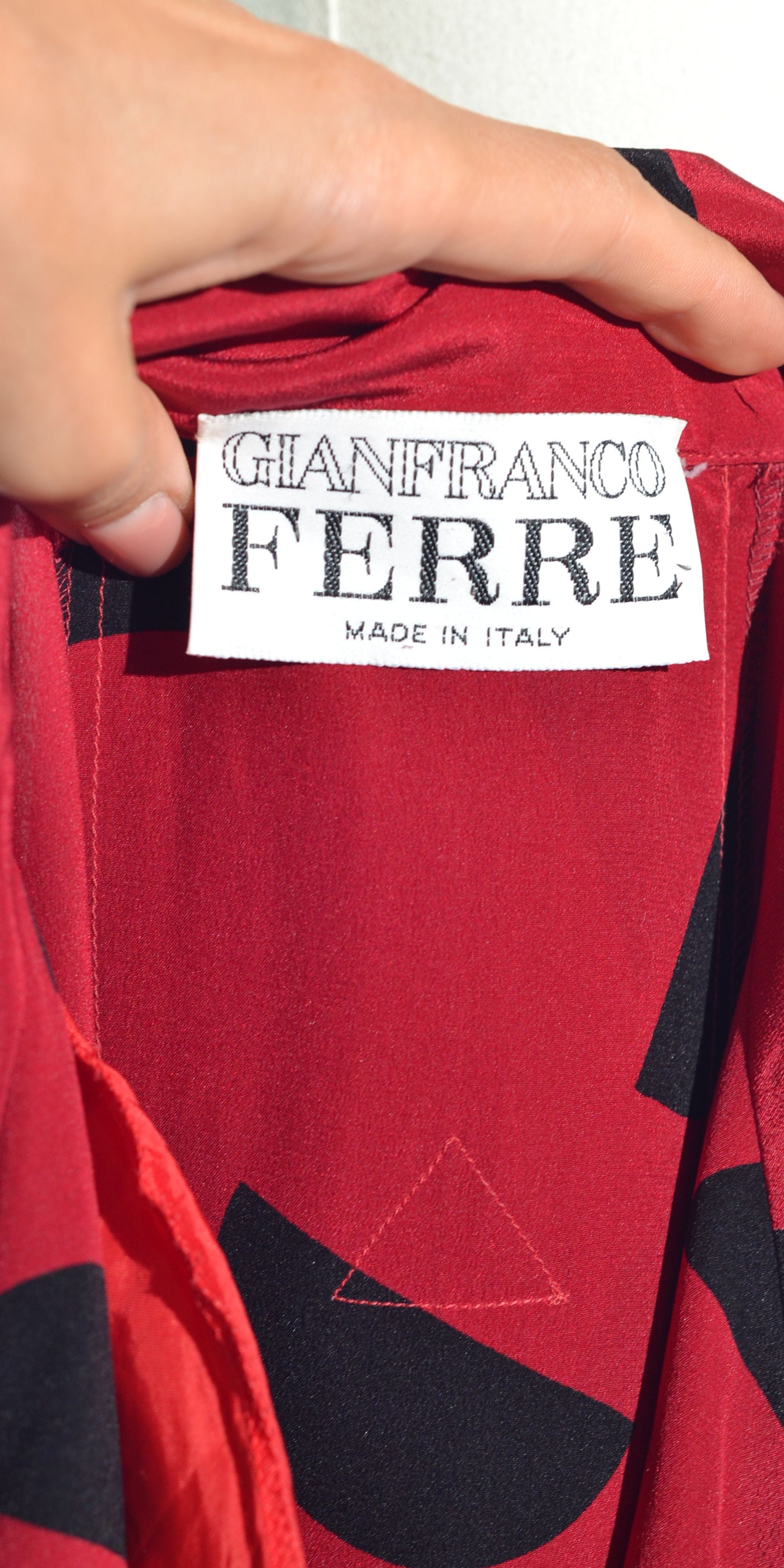 Rochie vintage de designer din matase naturala - Gianfranco Ferre