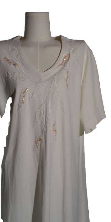 Rochie in croi A din blend cu in - Marila