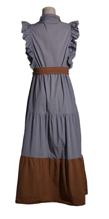 Rochie maxi din bumbac poplin - Patty