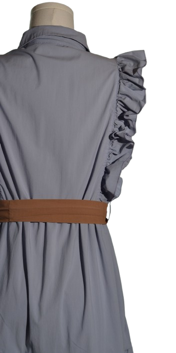 Rochie maxi din bumbac poplin - Patty