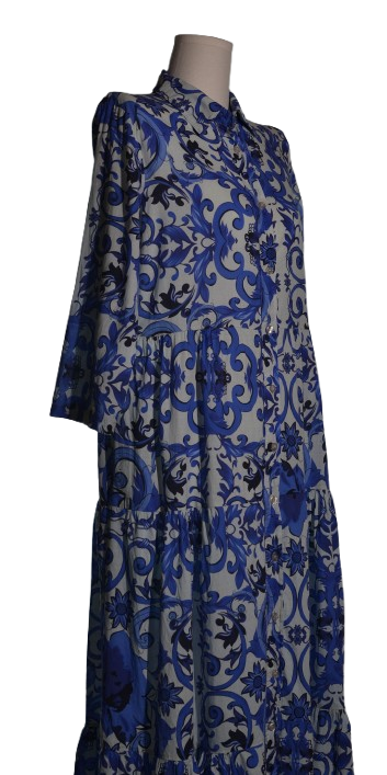 Rochie maxi din panza fina de bumbac