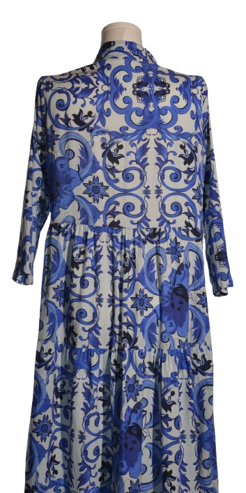 Rochie maxi din panza fina de bumbac
